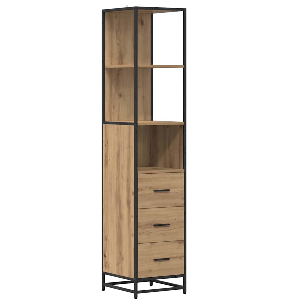 Bathroom Furniture Set 4 pcs Artisan Oak Engineered Wood