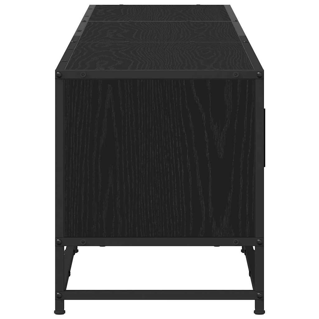 TV Units 210 x 35 x 41 cm Black Oak Engineered wood