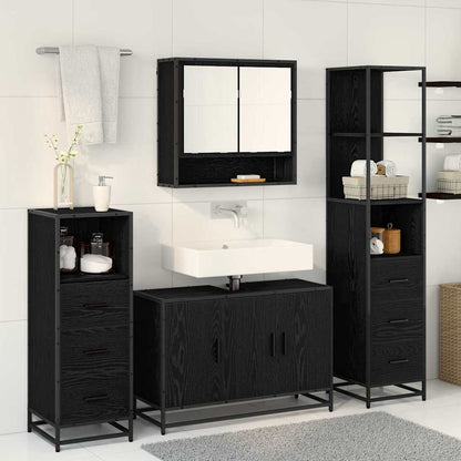 Bathroom Furniture Set 3 pcs Artisan Oak Engineered Wood