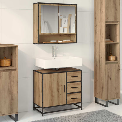 Bathroom Furniture Set 2 pcs Artisan Oak Engineered Wood