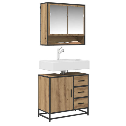 Bathroom Furniture Set 2 pcs Artisan Oak Engineered Wood