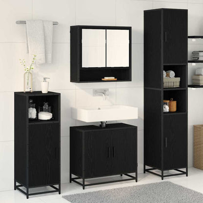 Bathroom Furniture Set 3 pcs Artisan Oak Engineered Wood