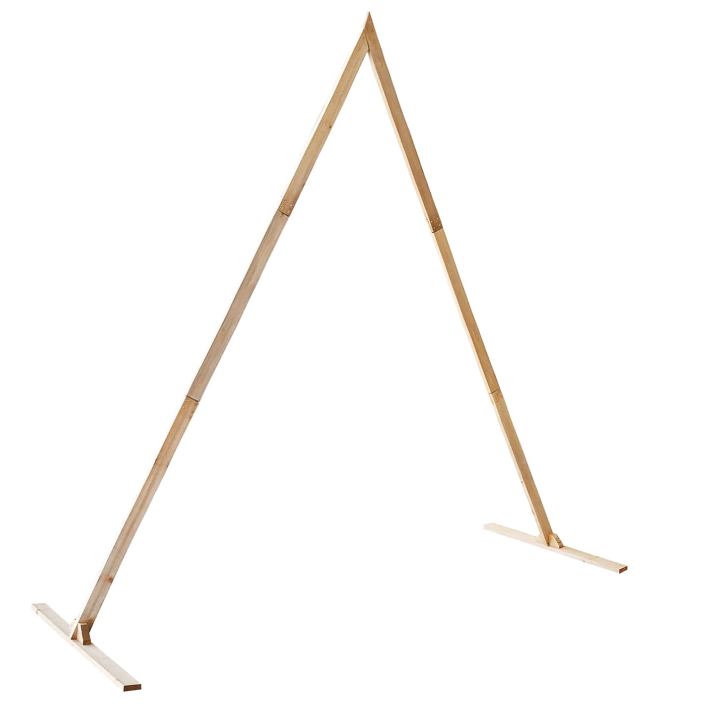 Wedding Arch Light Brown 202 x 95 x 254 cm Solid Pine Wood