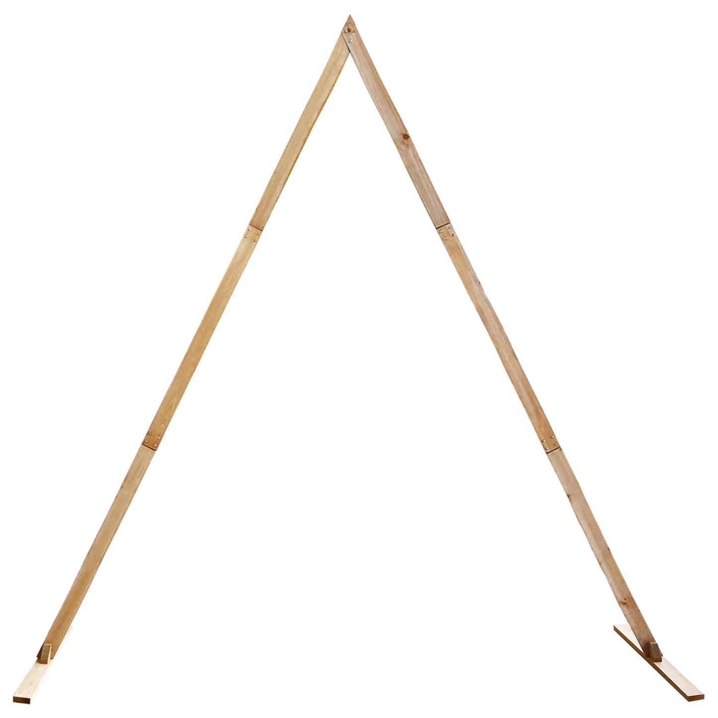 Wedding Arch Light Brown 202 x 95 x 254 cm Solid Pine Wood