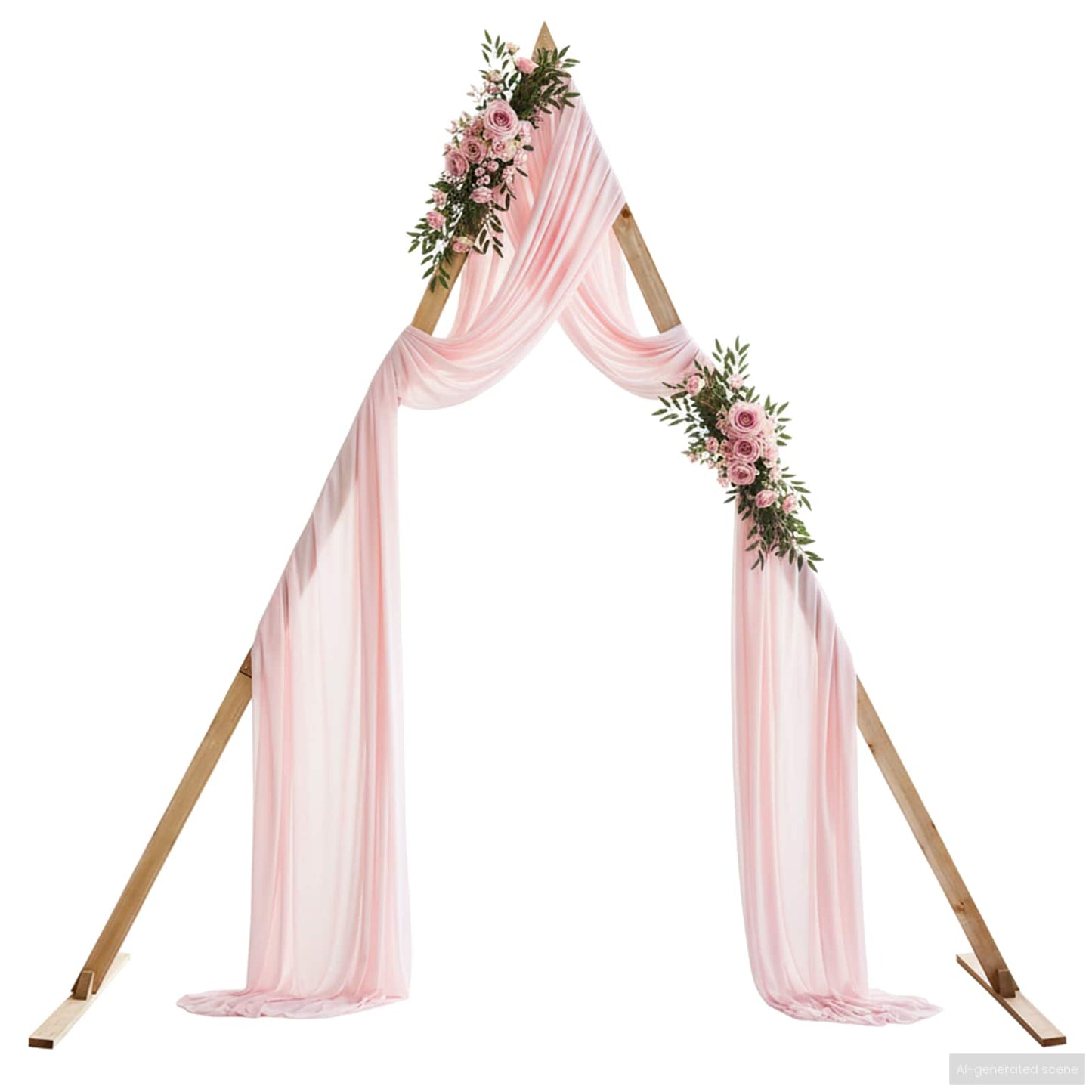 Wedding Arch Light Brown 202 x 95 x 254 cm Solid Pine Wood