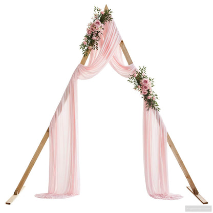Wedding Arch Light Brown 202 x 95 x 254 cm Solid Pine Wood