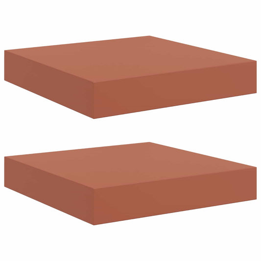 Wall Shelf 2 pcs Red 23 x 23.5 x 3.8 cm Engineered Wood