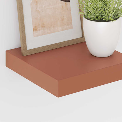 Wall Shelf 4 pcs Red 23 x 23.5 x 4 cm Engineered Wood