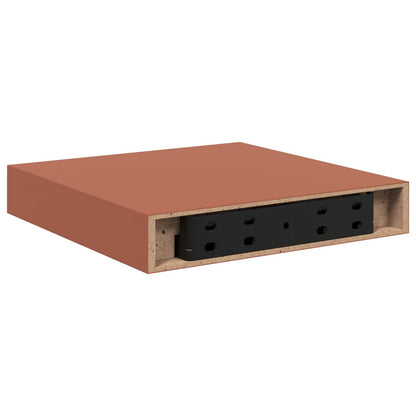 Wall Shelf 4 pcs Red 23 x 23.5 x 4 cm Engineered Wood