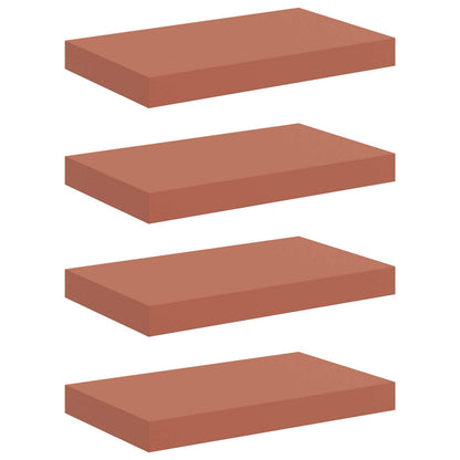 Wall Shelf 4 pcs Red 40 x 23.5 x 4 cm Engineered Wood