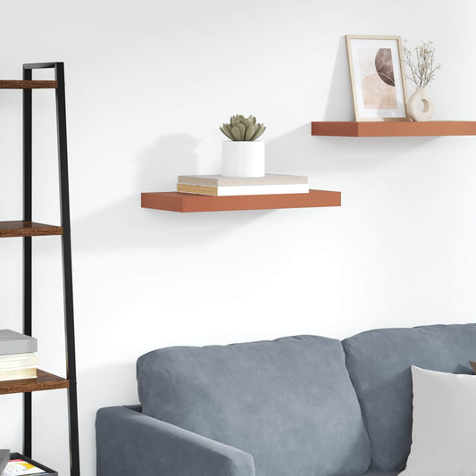 Wall Shelf Wall-Mounted Red 50 x 23.5 x 3.8 cm Engineered Wood