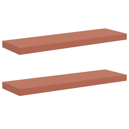 Wall Shelf 2 pcs Red 90 x 23.5 x 3.8 cm Engineered Wood
