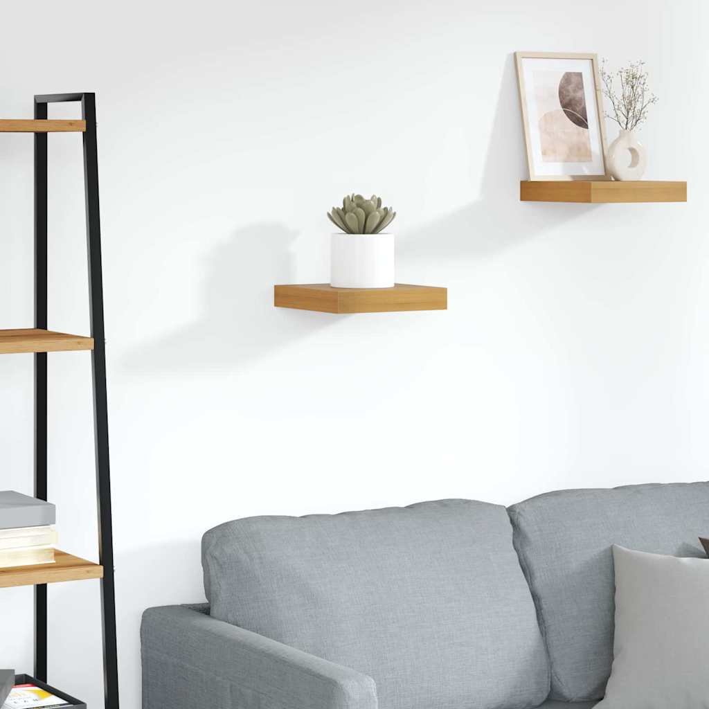 Wall Shelf Wall-mounted Brown 23 x 23.5 x 4 cm Engineered Wood