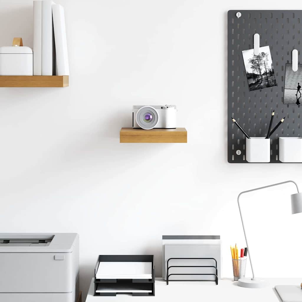 Wall Shelf Wall-mounted Brown 23 x 23.5 x 4 cm Engineered Wood
