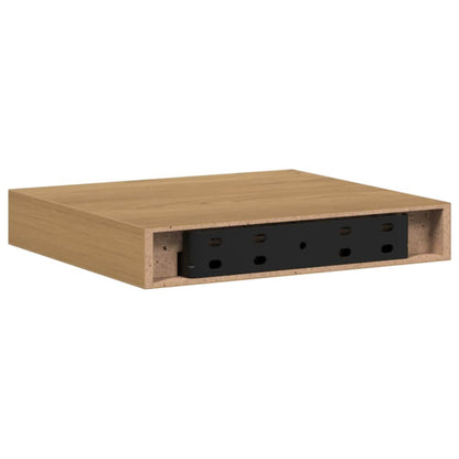Wall Shelf Wall-mounted Brown 23 x 23.5 x 4 cm Engineered Wood