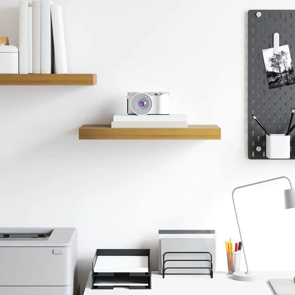 Wall Shelf Wall-mounted Brown 50 x 23 x 4 cm Engineered Wood