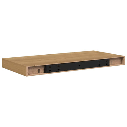 Wall Shelf Wall-Mounted 2 pcs Brown 50 x 23.5 x 3.8 cm