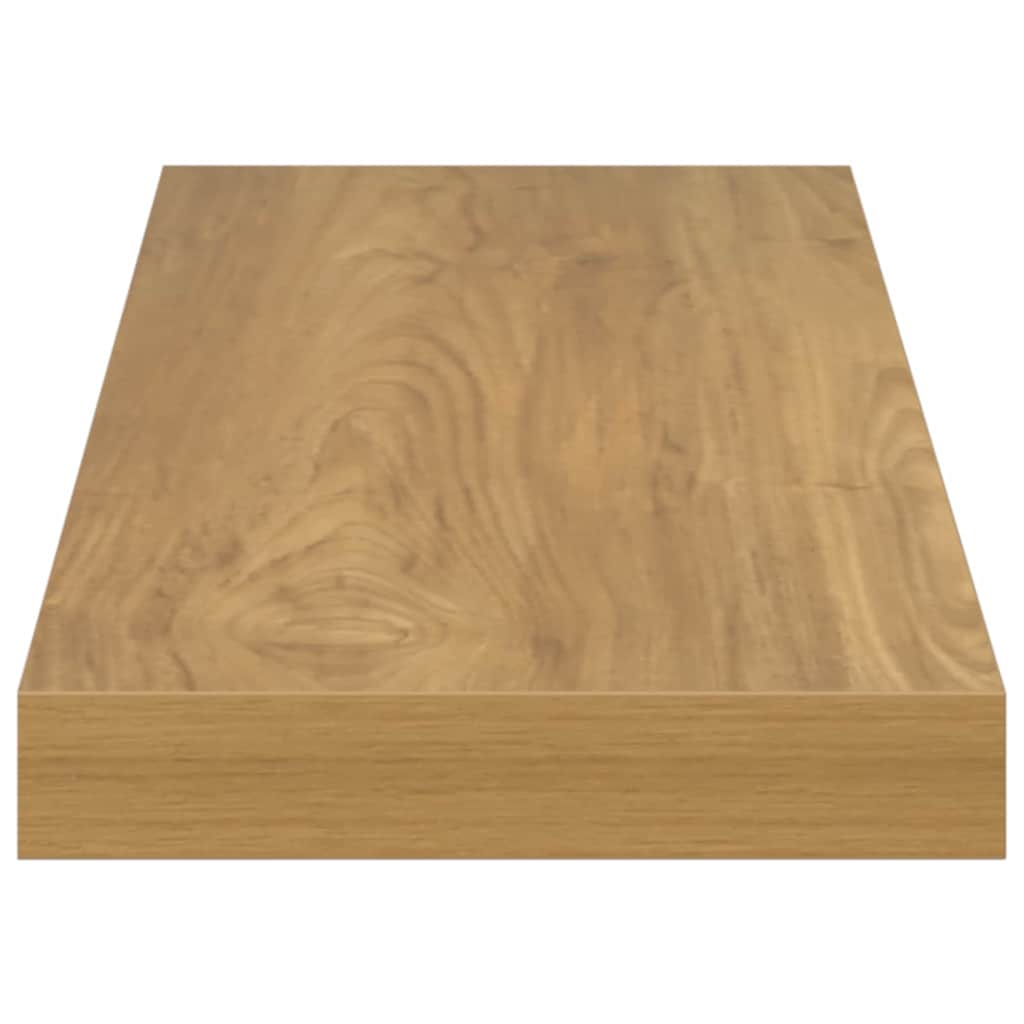 Wall Shelf 2 pcs Brown 60 x 23 x 4 cm Engineered Wood