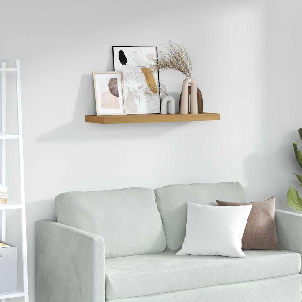 Wall Shelf Wall-Mounted Brown 90 x 23.5 x 3.8 cm