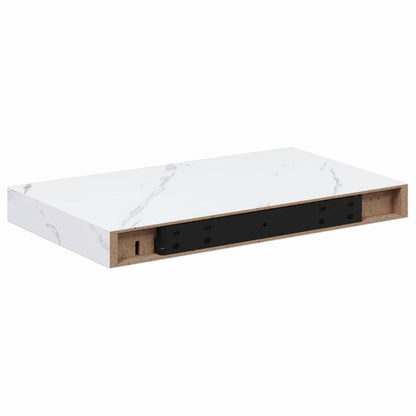 Wall Shelf White Marble 40 x 23.5 x 4 cm Engineered Wood