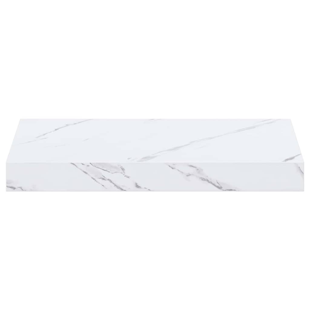 Wall Shelf White Marble 40 x 23.5 x 4 cm Engineered Wood
