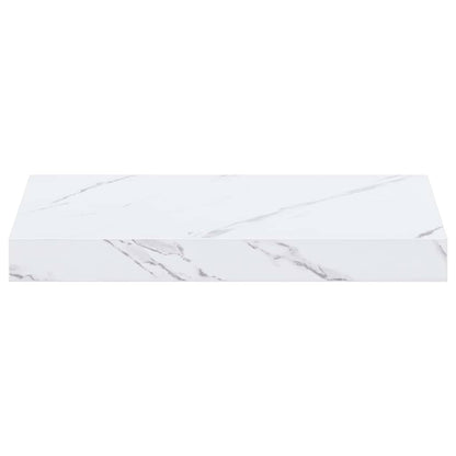 Wall Shelf White Marble 40 x 23.5 x 4 cm Engineered Wood