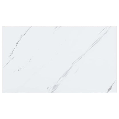 Wall Shelf 2 pcs White Marble 40 x 23.5 x 4 cm Engineered Wood