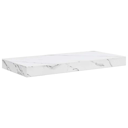 Wall Shelf White Marble 50 x 23 x 4 cm Engineered Wood