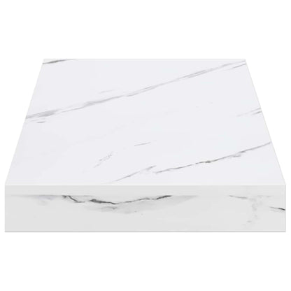 Wall Shelf White Marble 50 x 23 x 4 cm Engineered Wood