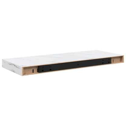 Wall Shelf Wall-Mounted White Marble 60 x 23.5 x 3.8 cm