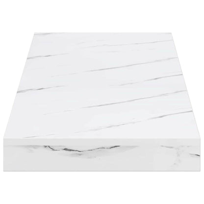 Wall Shelf Wall-Mounted White Marble 60 x 23.5 x 3.8 cm