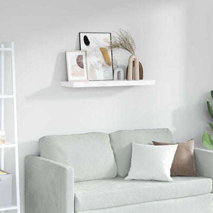 Wall Shelf Wall-Mounted White Marble 80 x 23.5 x 3.8 cm