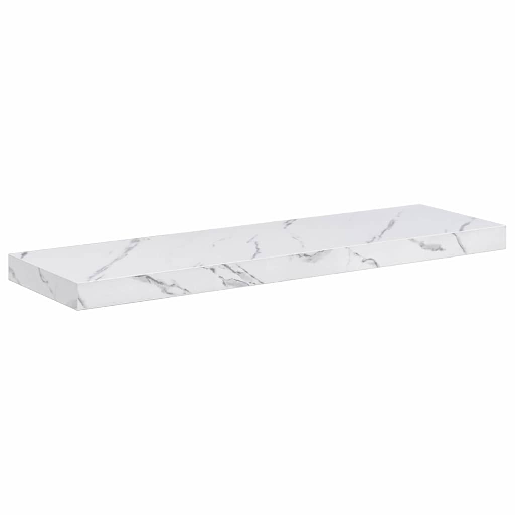 Wall Shelf Wall-Mounted White Marble 80 x 23.5 x 3.8 cm