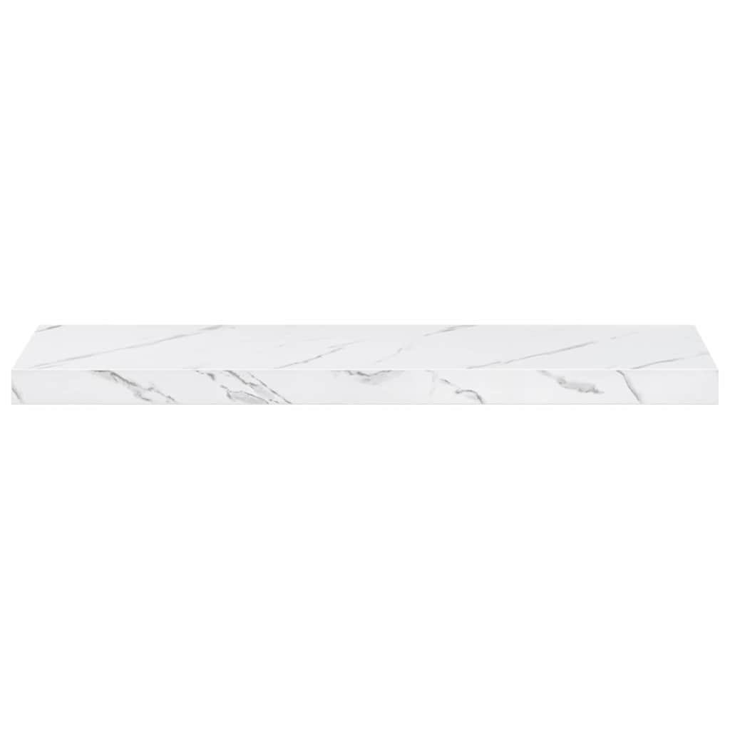 Wall Shelf Wall-Mounted White Marble 80 x 23.5 x 3.8 cm
