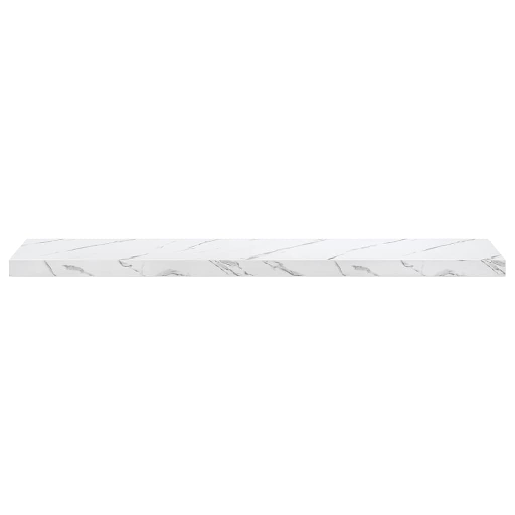 Wall Shelf Wall-Mounted White Marble 120 x 23.5 x 3.8 cm