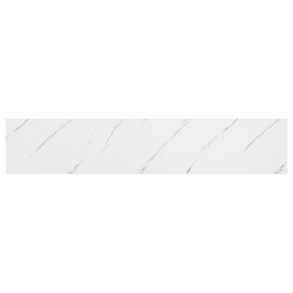 Wall Shelf Wall-Mounted White Marble 120 x 23.5 x 3.8 cm