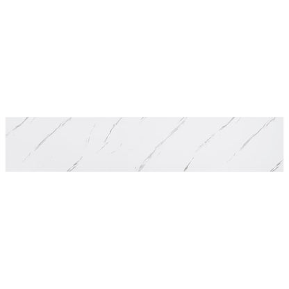 Wall Shelf Wall-Mounted White Marble 120 x 23.5 x 3.8 cm