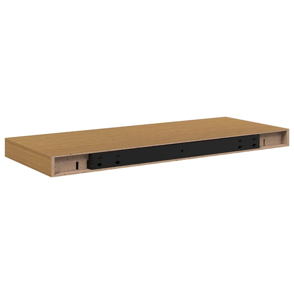 Wall Shelf 2 pcs Beige 60 x 23.5 x 4 cm Engineered Wood
