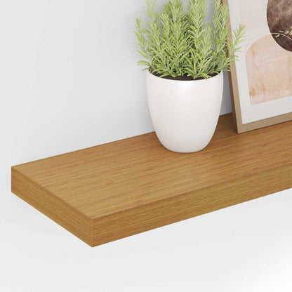 Wall Shelf 2 pcs Beige 80 x 23.5 x 4 cm Engineered Wood