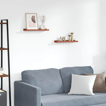 Wall Shelf Wall-Mounted 2 pcs Red 40 x 9 x 3 cm Engineered Wood