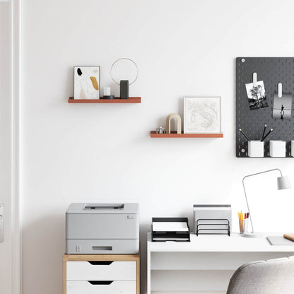 Wall Shelf Wall-Mounted 2 pcs Red 40 x 9 x 3 cm Engineered Wood