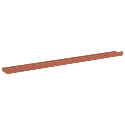 Wall Shelf with Shelf 2 pcs Red 100 x 9 x 3 cm Engineered Wood
