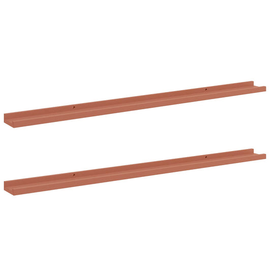 Wall Shelf 2 pcs Red 115 x 9 x 3 cm Engineered Wood