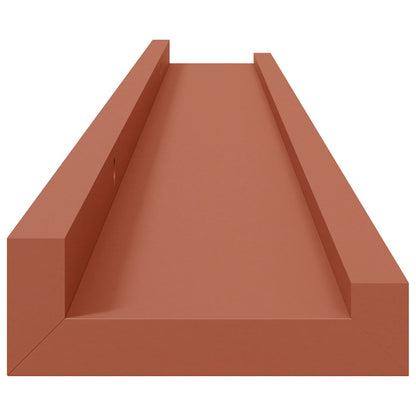 Wall Shelf with Shelf 4 pcs Red 80 x 9 x 3 cm Engineered Wood