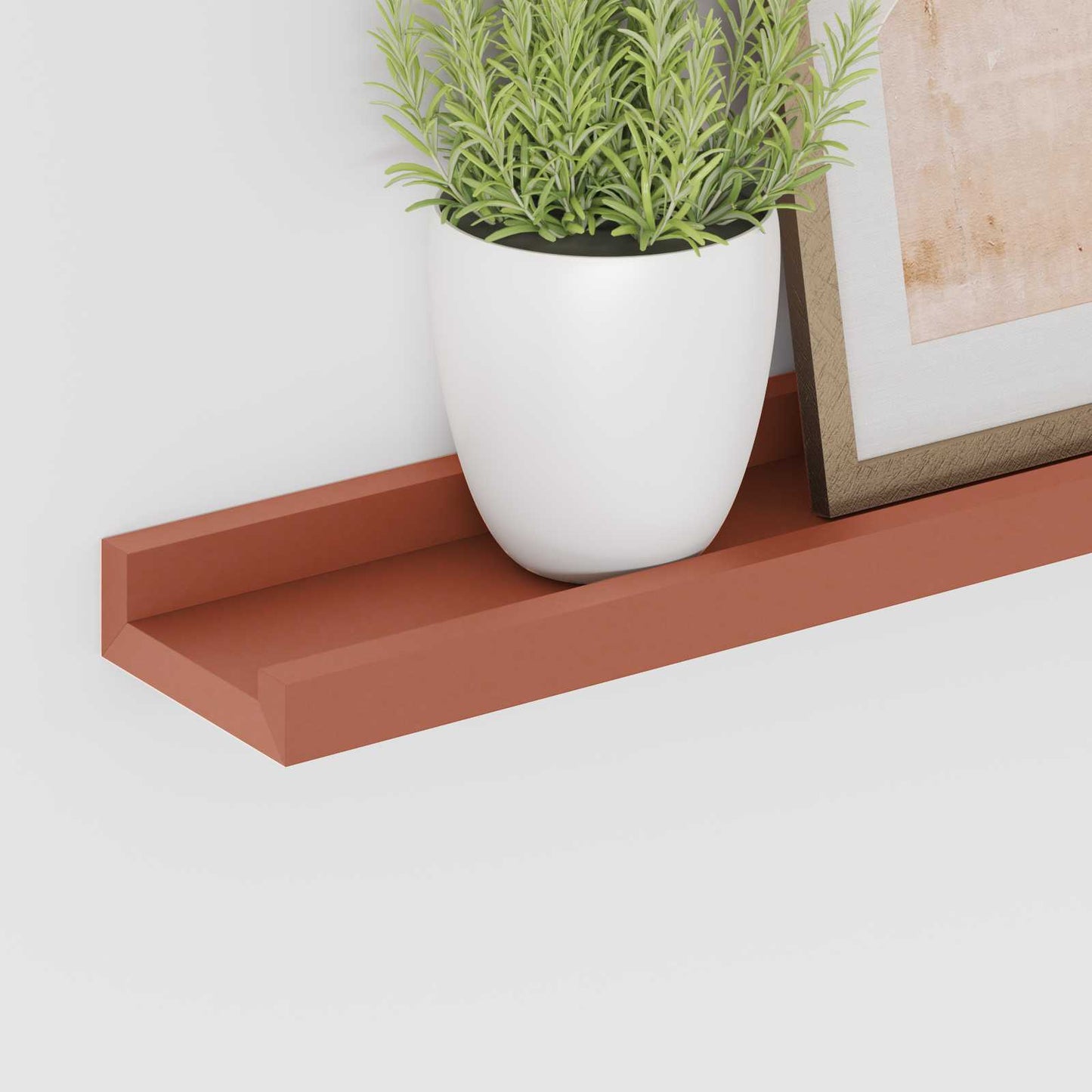 Wall Shelf with Shelf 4 pcs Red 100 x 9 x 3 cm Engineered Wood