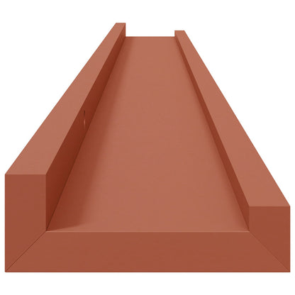 Wall Shelf with Shelf 4 pcs Red 100 x 9 x 3 cm Engineered Wood