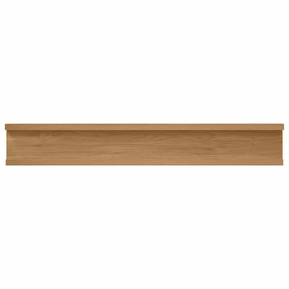 Wall Shelf Wall-Mounted 2 pcs Brown 60 x 9 x 3 cm