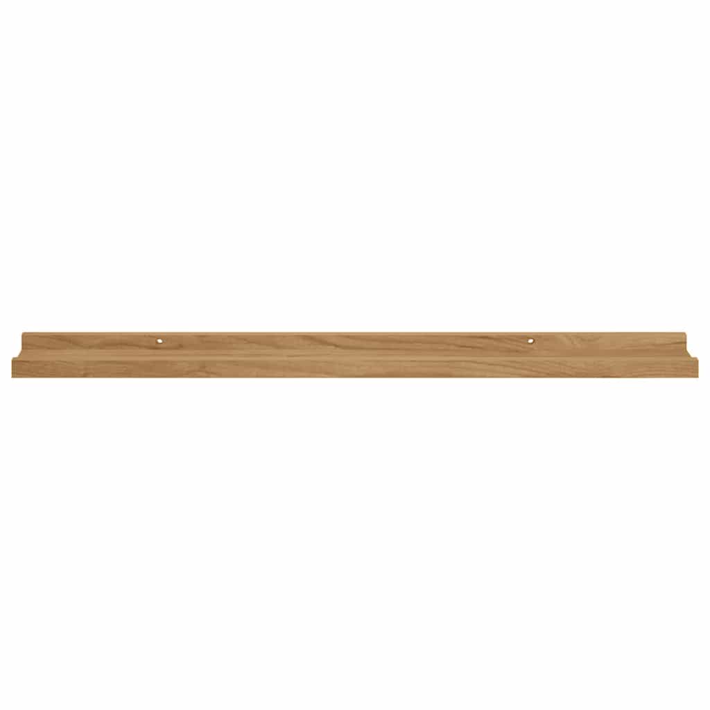 Wall Shelf Wall-Mounted 2 pcs Brown 80 x 9 x 3 cm