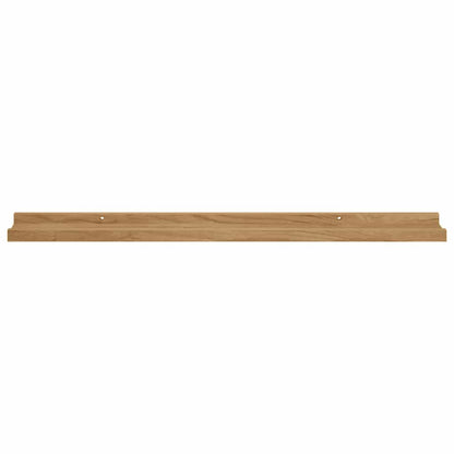Wall Shelf Wall-Mounted 2 pcs Brown 80 x 9 x 3 cm