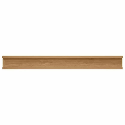 Wall Shelf Wall-Mounted 2 pcs Brown 80 x 9 x 3 cm